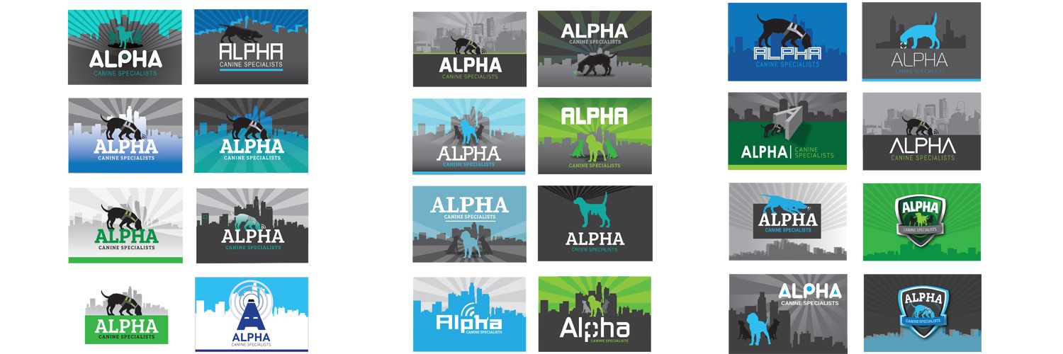Alpha Canine specialists logo ideas